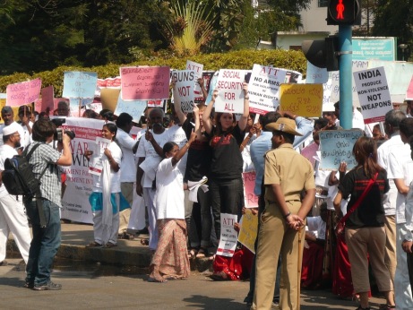 Peace Vigil Against Aero India, Bangalore